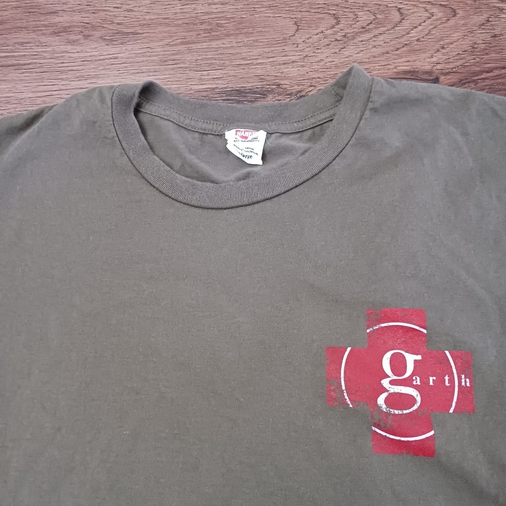 GARTH BROOKS 2010 Rescue Party Nashville 10 Flood Concert T-SHIRT XL Army‎ Green - Picture 3 of 5